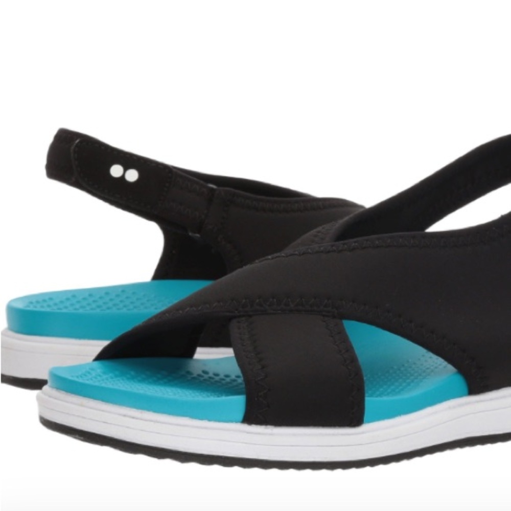 RYKA Black and Blue Sandals